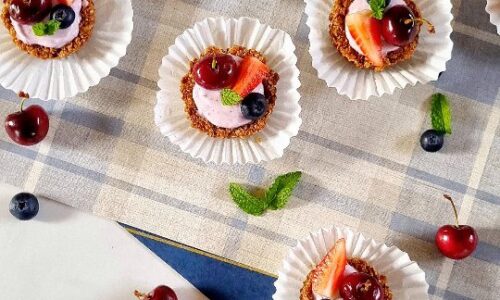 4 Ingredients Breakfast Bran Fruit Tarts