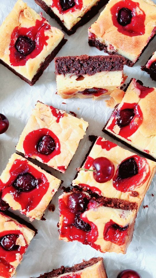 Cherry Cheesecake Brownies