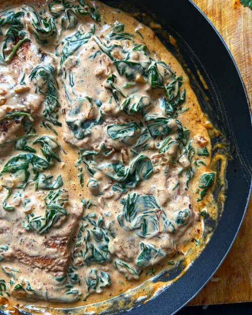 Creamy chipotle salmon
