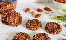 Pecan Caramel Thumbprint Cookies