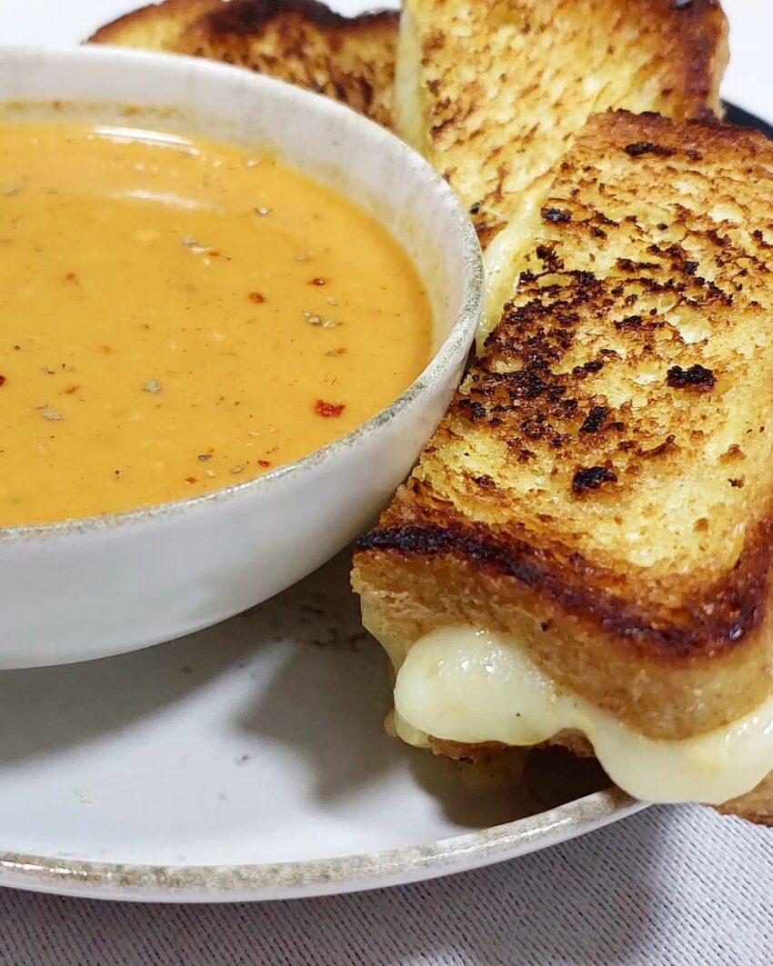Grilled Cheese Sandwich & Roasted Tomato Soup