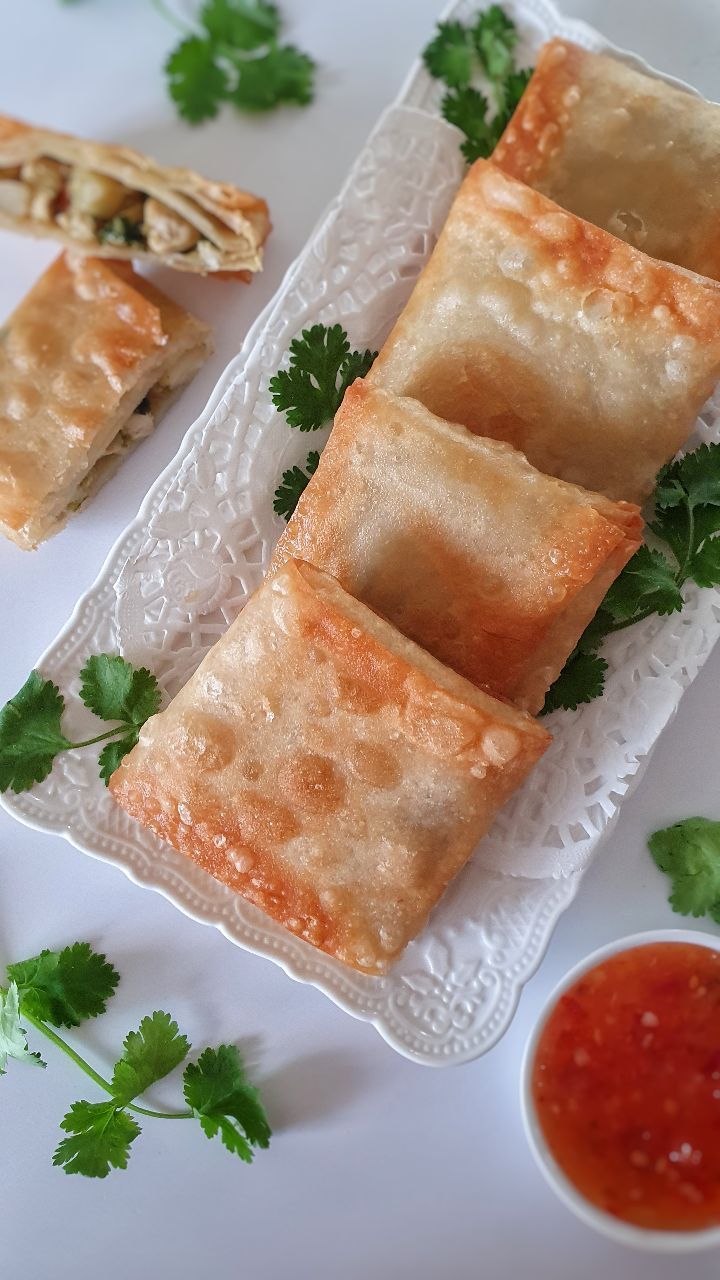 Chicken Square Samosa