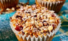 Gluten Free Breakfast Bran Muffins With A Crunchy Topping