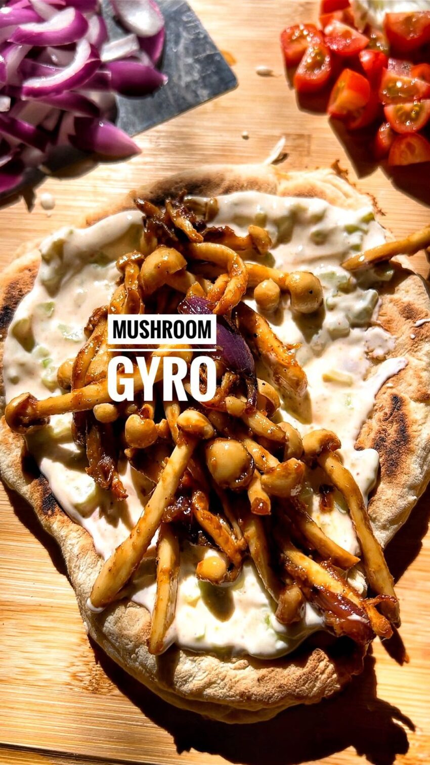 Mushroom Vegan Gyro