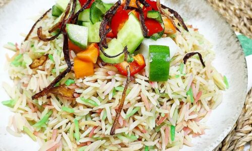 Nasi Hujan Panas (Malaysian Rainbow Rice)