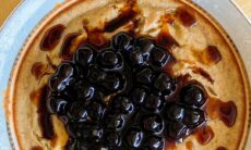 Brown Sugar Boba Cake Baked Oats