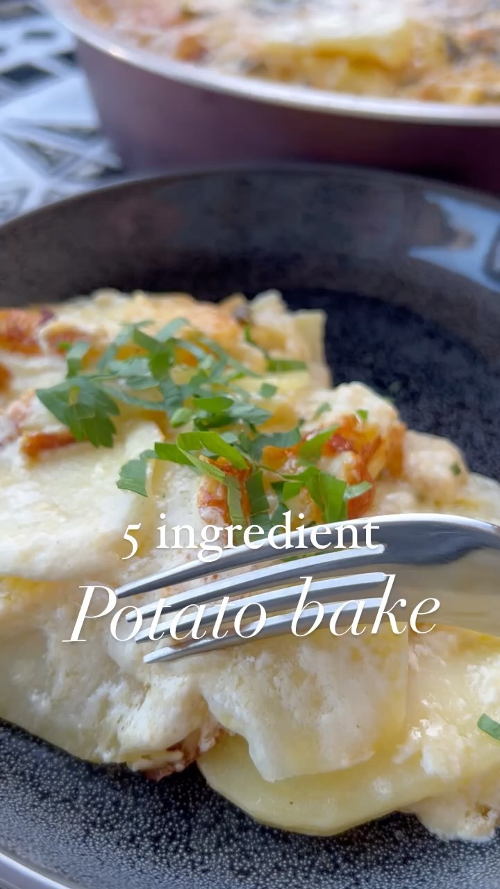 5 Ingredients Potato Bake