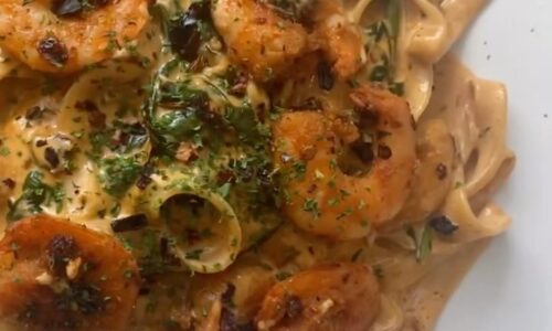 Chipotle Prawn Tagliatelle