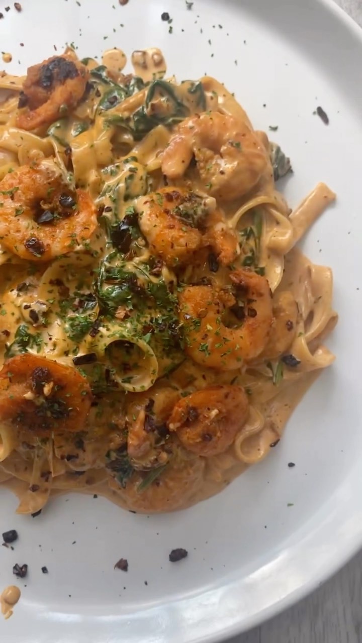 Chipotle Prawn Tagliatelle