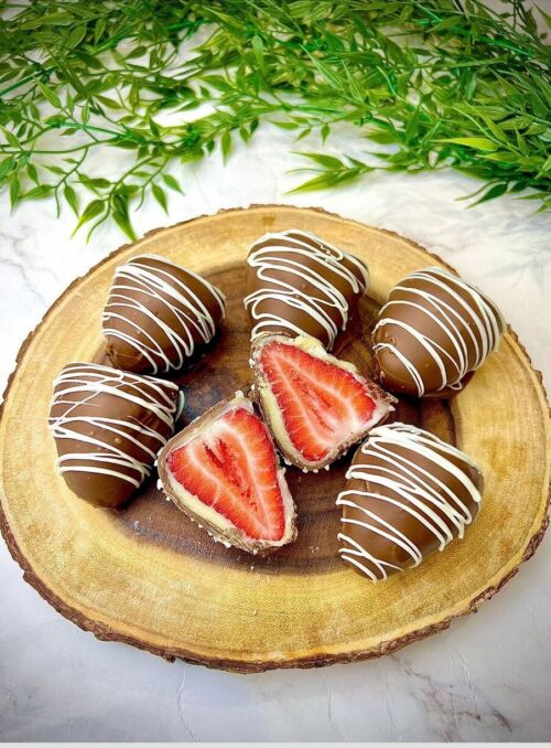 Chocolate strawberry bonbons
