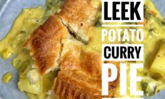 Leek Potato Curry Pie