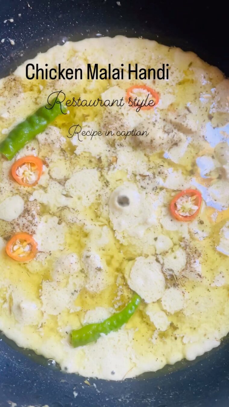 Malai Chicken Handi