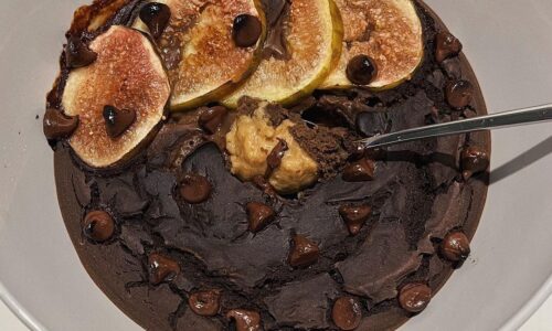 Pb Chocolate & Figs Baked Oats - Snacks & Sweets Recipes dari Oat