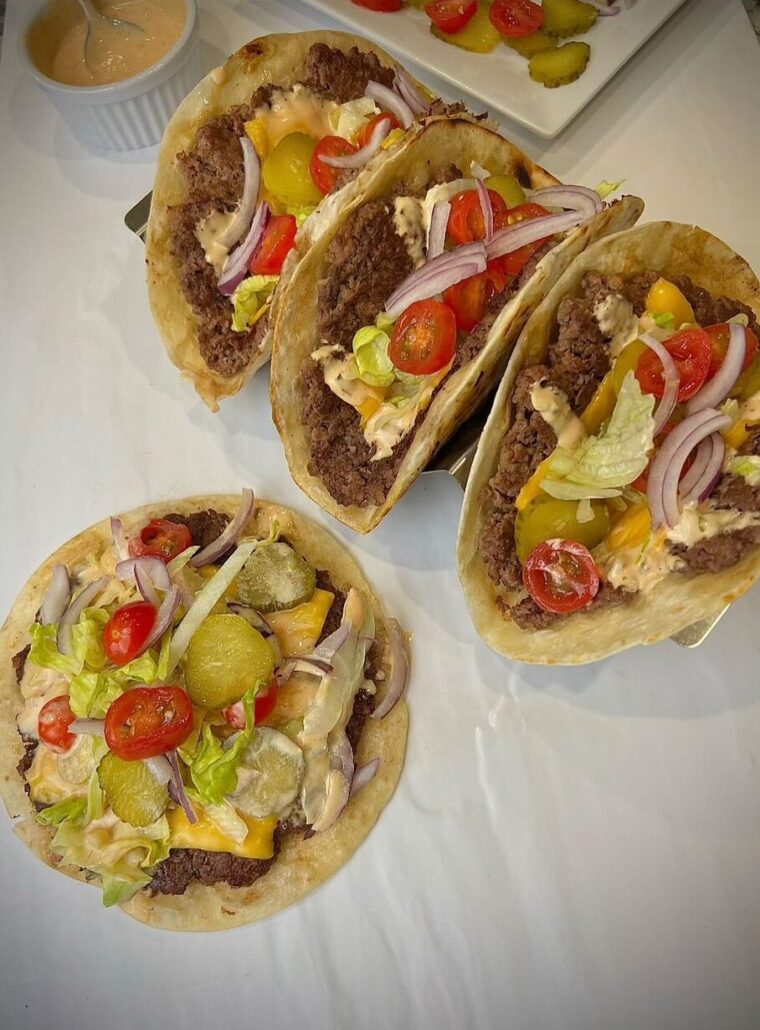 Smash-burger Tacos