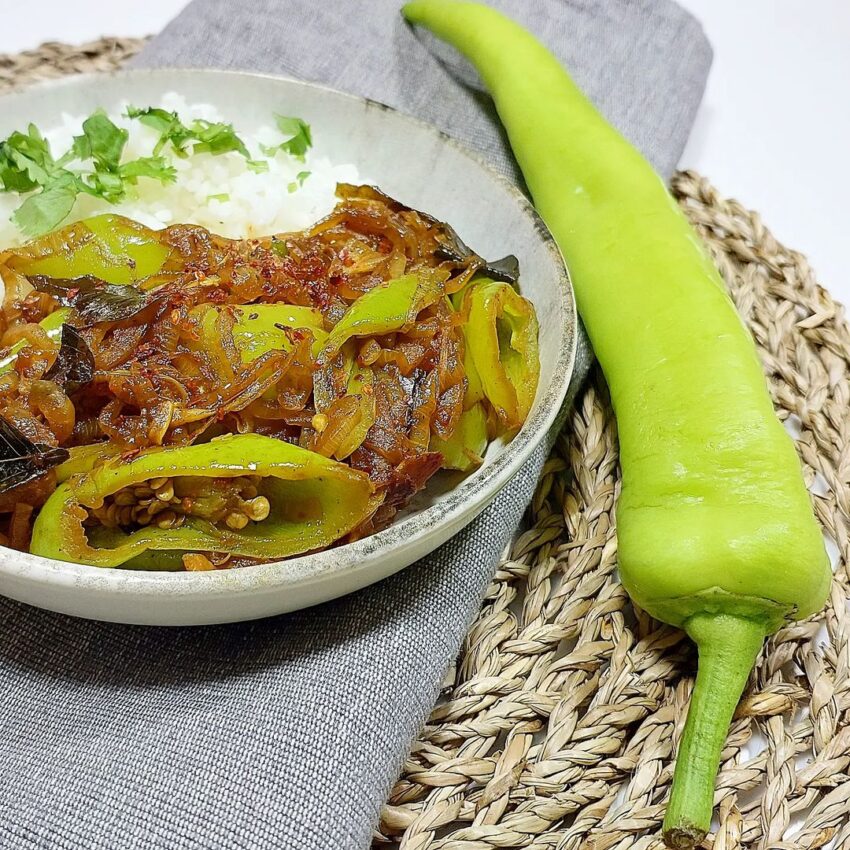 Spicy Capsicum Sti Fry (Malu Miris Theldala)