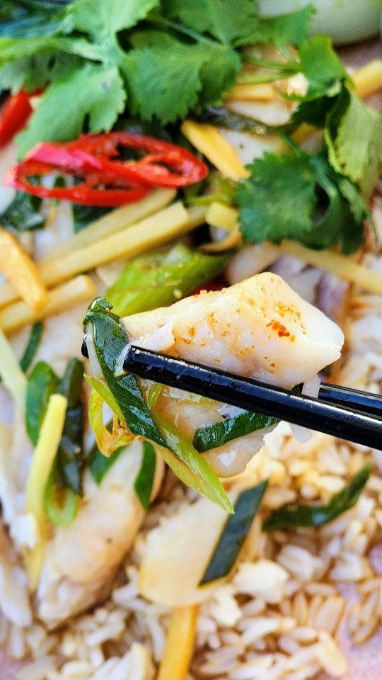 Steamed Ginger & Shallot Fish Fillets