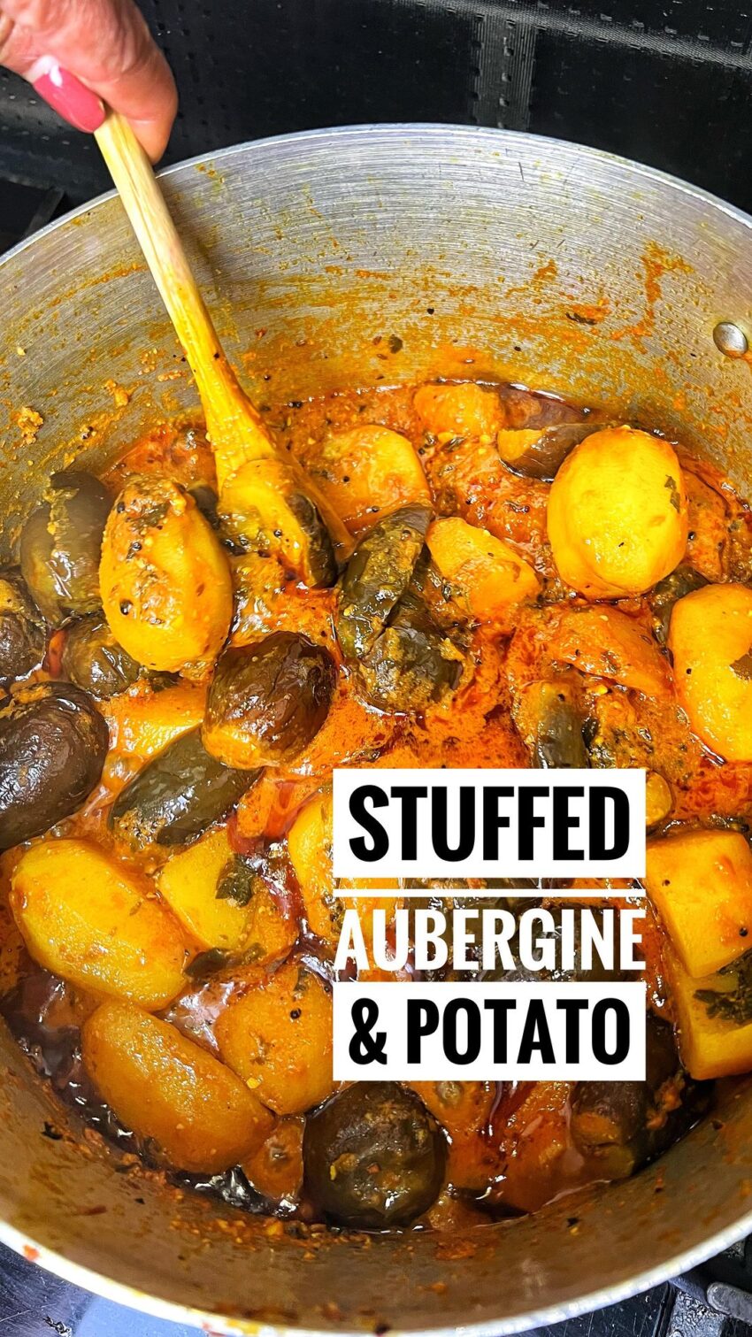 Stuffed Aubergine & Potato Curry