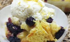 Blueberry & Lemon Bread & Butter Pudding