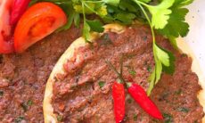Sfiha On Pitta Bread