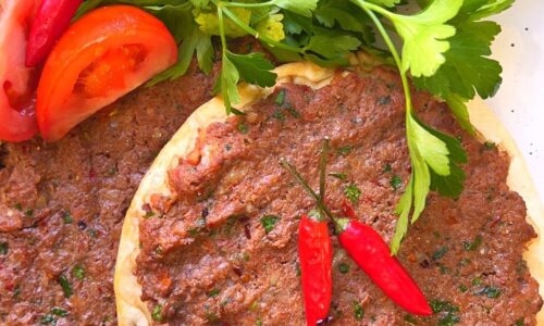 Sfiha On Pitta Bread