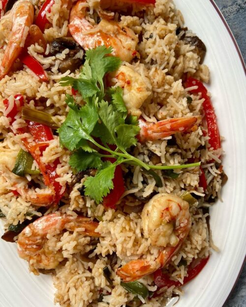 Jalapeno prawn fried rice