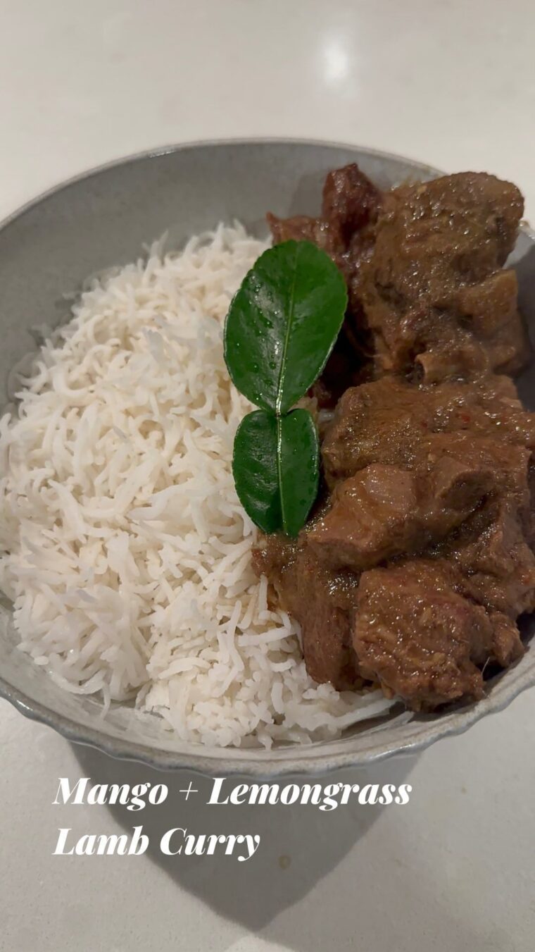 Mango Lemongrass Lamb Curry
