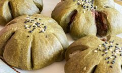 Matcha Red Bean Mochi Bread