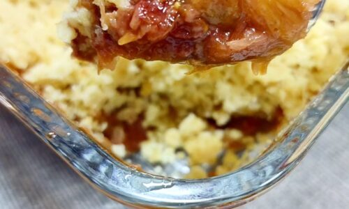 Rhubarb & Strawberry Crumble