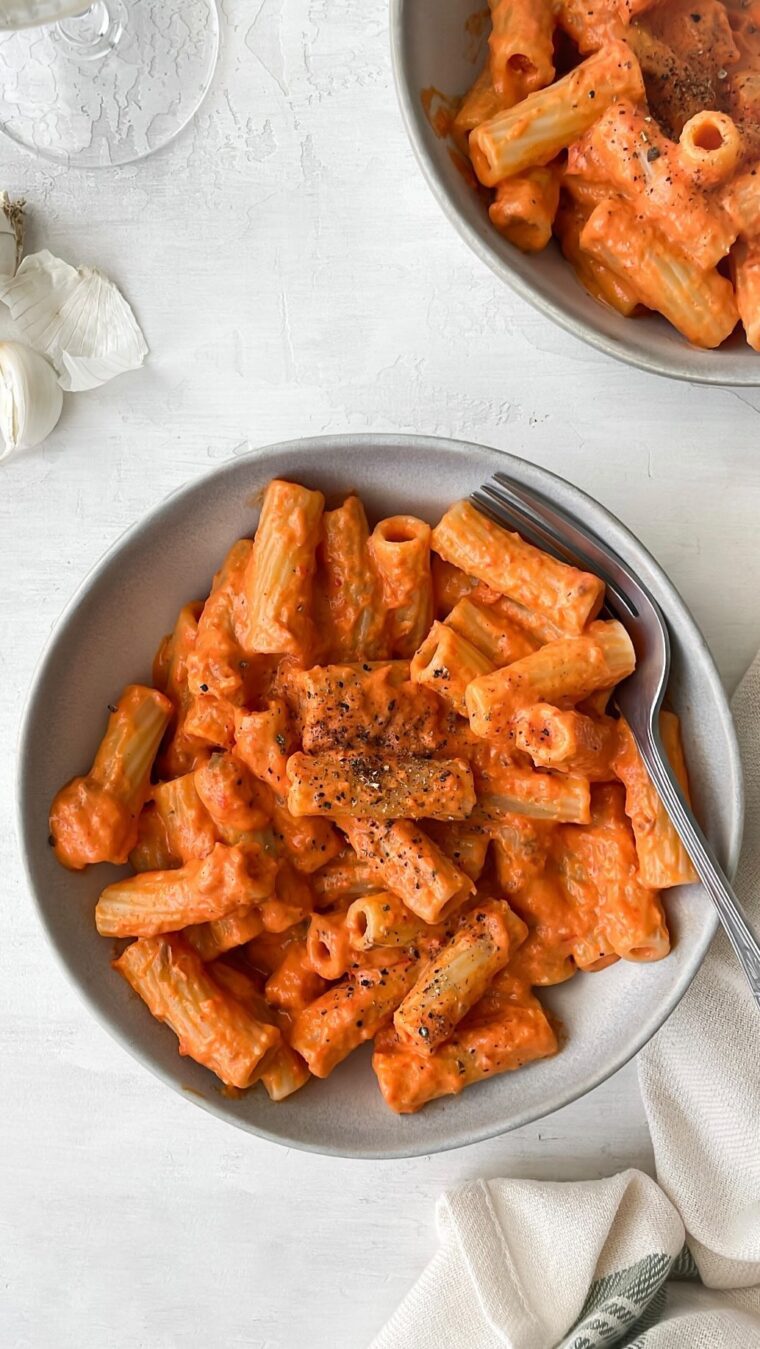 Roasted Red Pepper & Ricotta Pasta