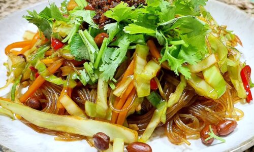 Sichuan Chilli Oil Mung Bean Noodles