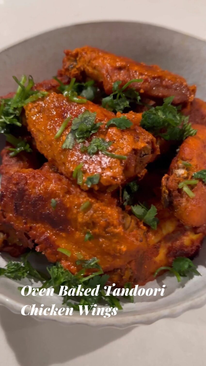 Baked Tandoori Chicken Wings