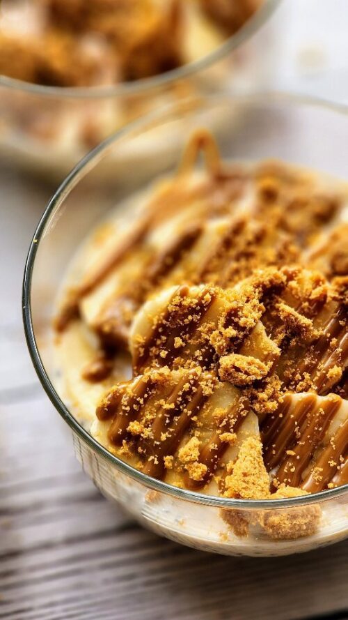 Biscoff overnight oats