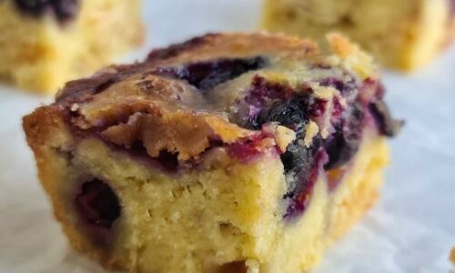 Blueberry & White Chocolate Blondies - Snacks & Sweets Recipes dari Egg