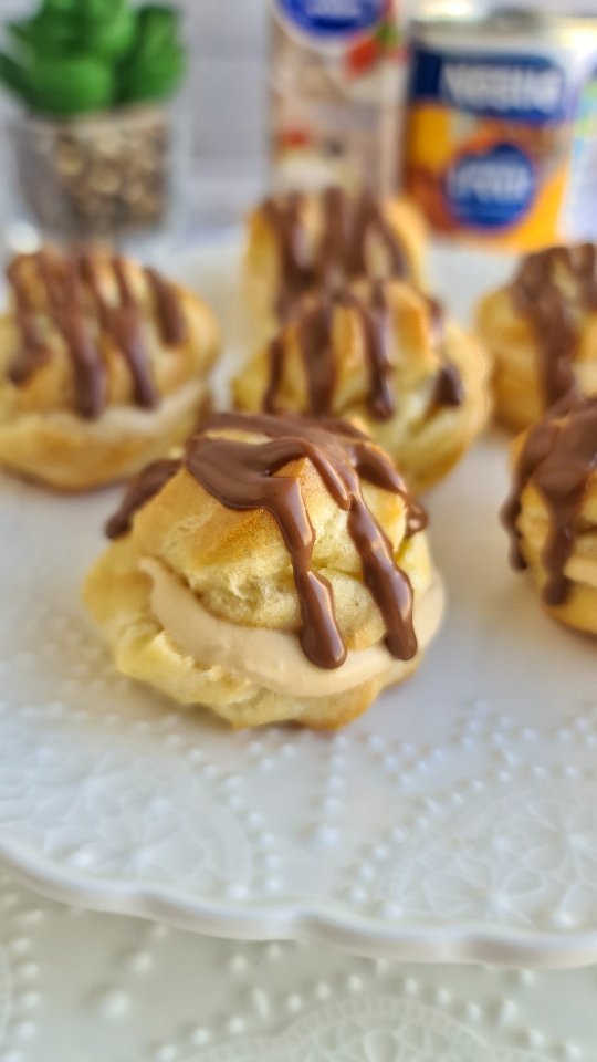 Caramel Cream Puffs