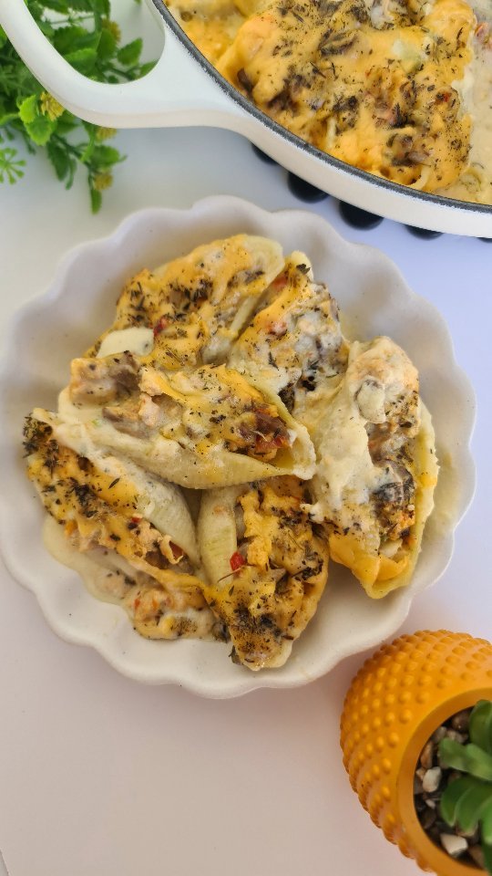 Chicken Mushroom Pasta Shells
