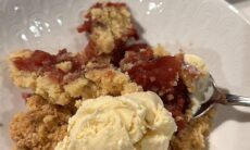 Cranberry Strawberry And Apple Crumble