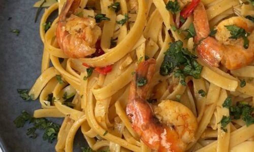 Easy Garlic Prawn Pasta - Food Recipes dari Pasta