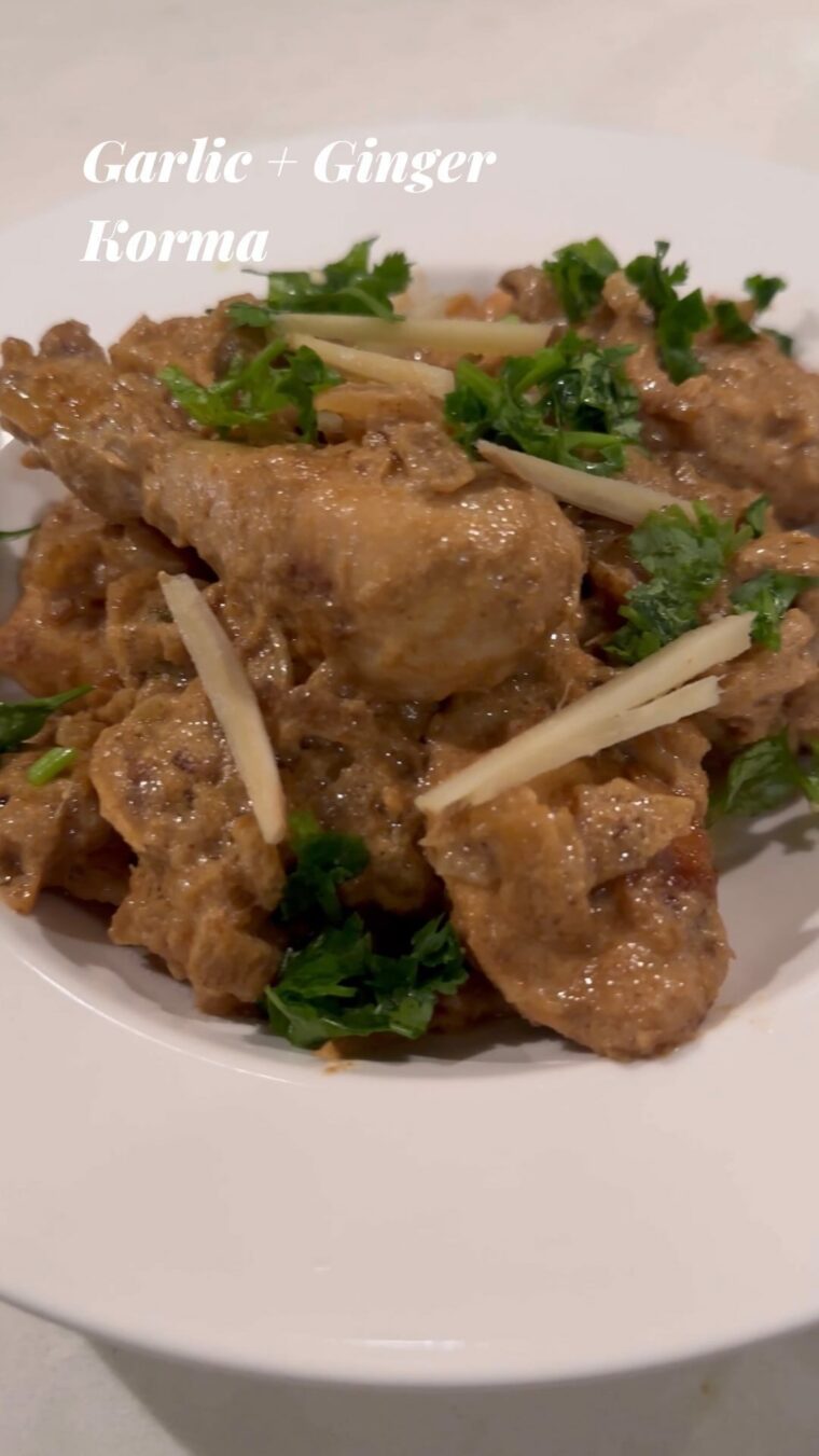 Garlic Ginger Chicken Korma