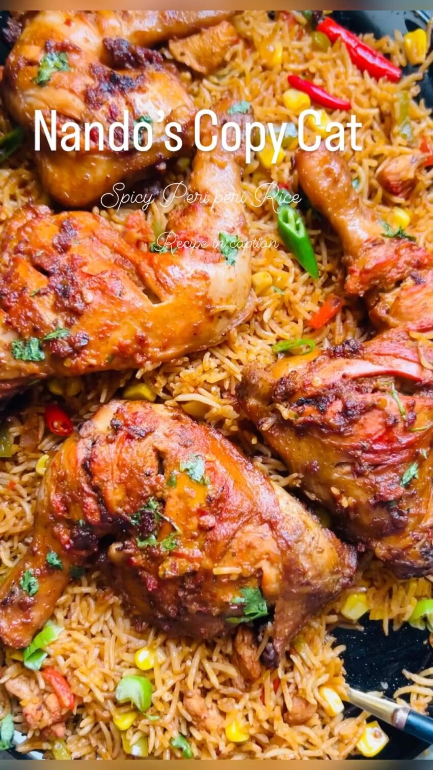 Nando’s Copy Cat Spicy  Peri Peri Rice