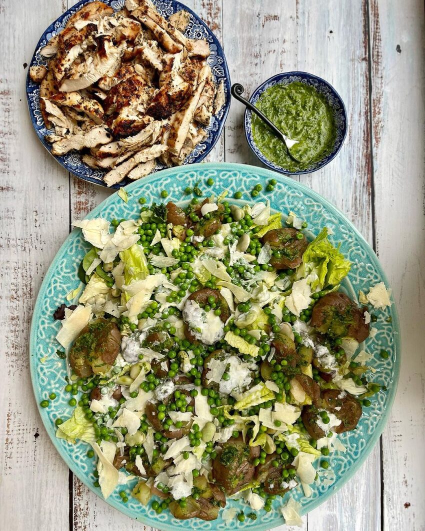Ottolenghi’s Fabulous & Unique Spring Green Salad
