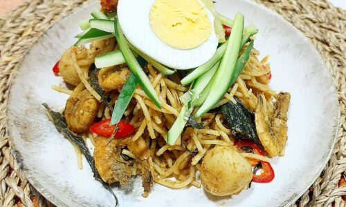 Stir Fried Prawn Laksa