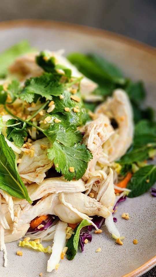Vietnamese Chicken Salad With Nuoc Cham Dressing