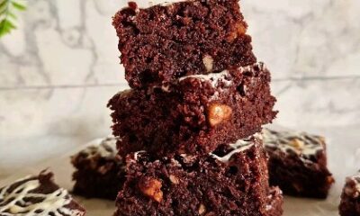 5 Minute Microwave Walnut Brownies - Snacks & Sweets dari Chocolate