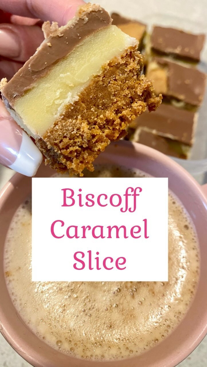 Biscoff Caramel Slice