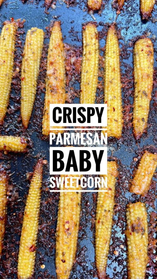 Parmesan baby sweetcorn crispy
