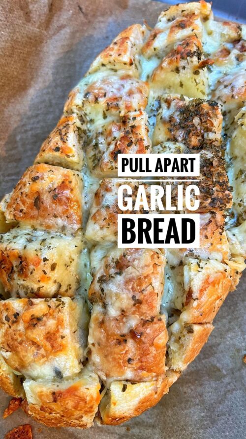 Pull apart garlic bread