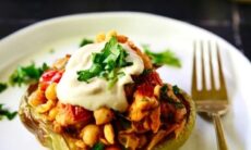 Stuffed Bell Pepper With Smoky Tempeh Chickpeas & Veggies