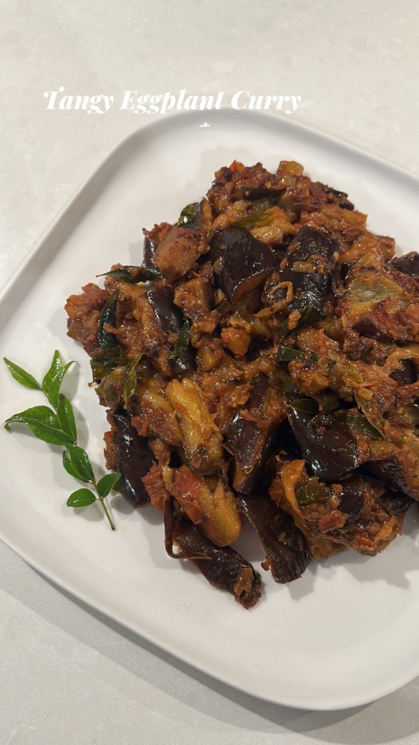 Tangy Eggplant Curry