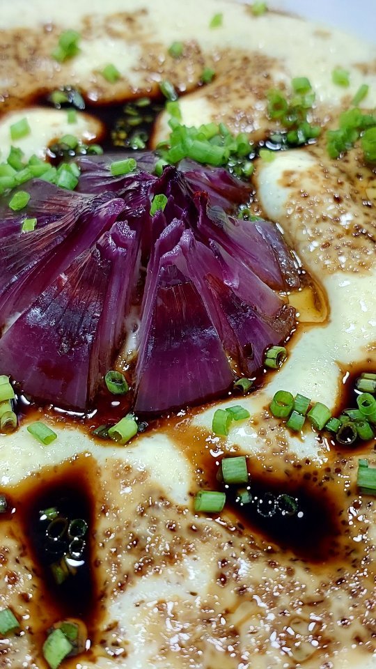 Triple Onion Chinese Steamed Egg