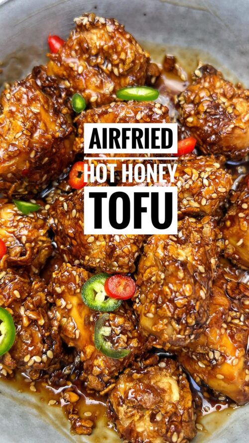 Hot honey tofu air fryer